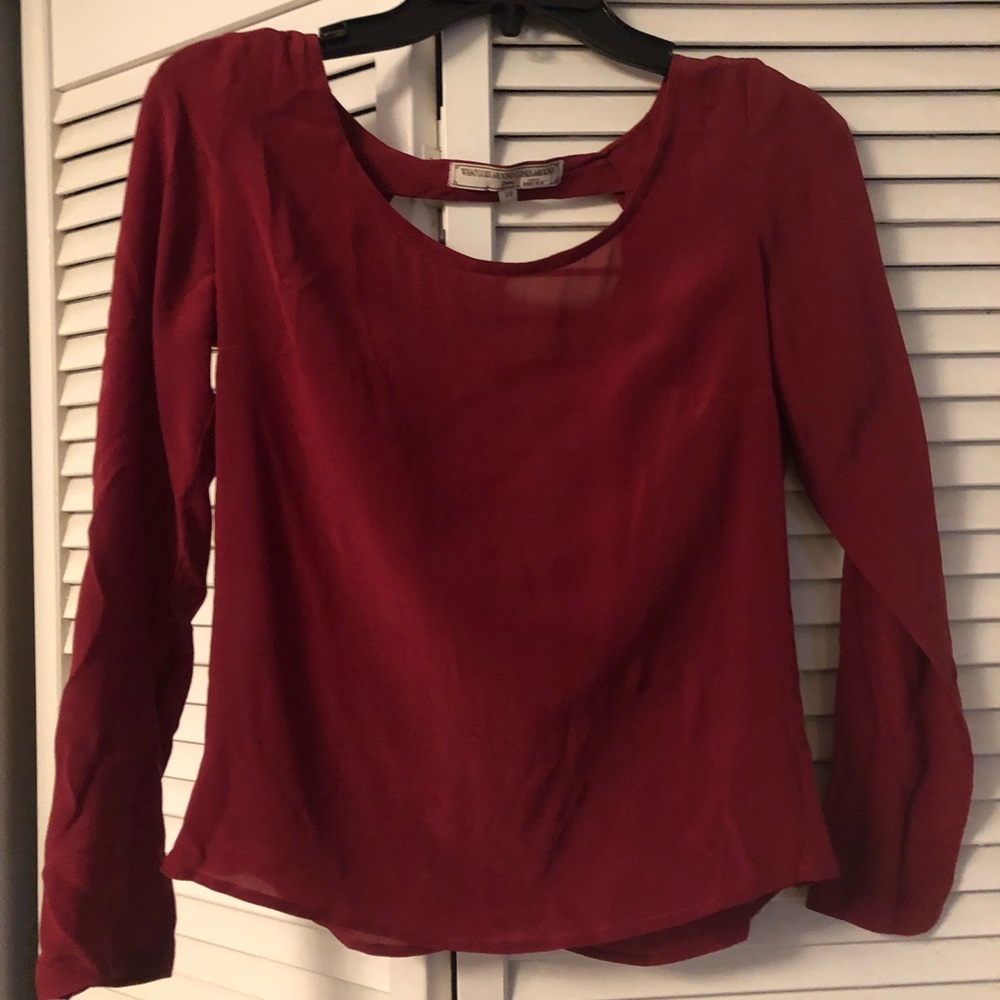 What Goes Around Comes Around Red Blouse